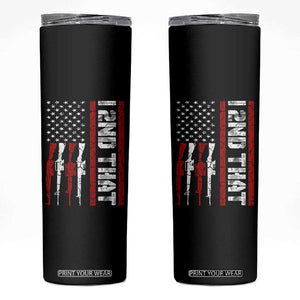 Vintage USA Flag 2nd Amendment Skinny Tumbler Pro Gun Lovers TS10 Black Print Your Wear