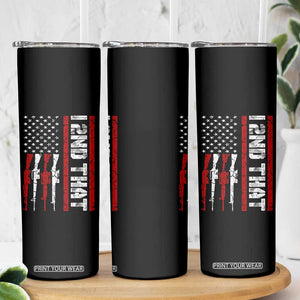 Vintage USA Flag 2nd Amendment Skinny Tumbler Pro Gun Lovers TS10 Print Your Wear