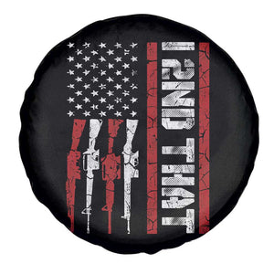 Vintage USA Flag 2nd Amendment Spare Tire Cover Pro Gun Lovers TS10 Print Your Wear
