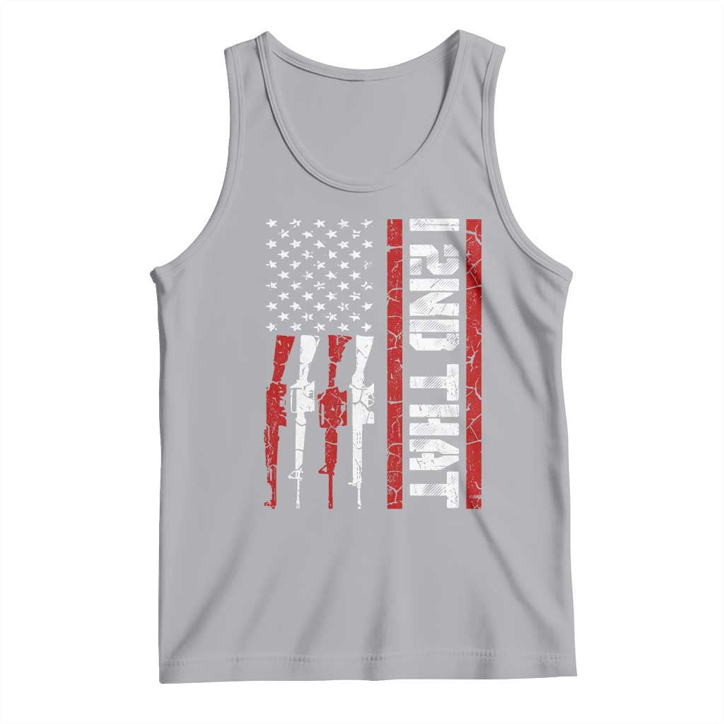 Vintage USA Flag 2nd Amendment Tank Top Pro Gun Lovers TS10 Athletic Heather Print Your Wear