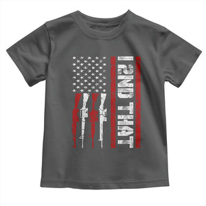 Vintage USA Flag 2nd Amendment Toddler T Shirt Pro Gun Lovers TS10 Dark Heather Print Your Wear