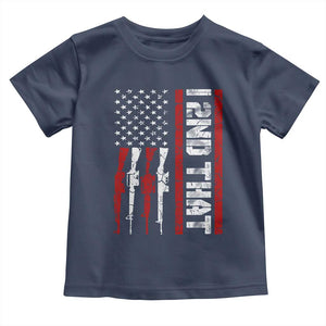 Vintage USA Flag 2nd Amendment Toddler T Shirt Pro Gun Lovers TS10 Navy Print Your Wear