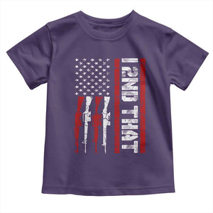 Vintage USA Flag 2nd Amendment Toddler T Shirt Pro Gun Lovers TS10 Purple Print Your Wear