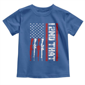 Vintage USA Flag 2nd Amendment Toddler T Shirt Pro Gun Lovers TS10 Royal Blue Print Your Wear