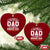 Funny Step Dad Ceramic Ornament I Have Two Titles Dad And Step-Dad TS10 Print Your Wear