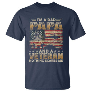Funny Veteran Dad T Shirt Funny Military Veteran USA Flag TS10 Navy Print Your Wear