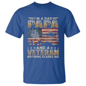 Funny Veteran Dad T Shirt Funny Military Veteran USA Flag TS10 Royal Blue Print Your Wear