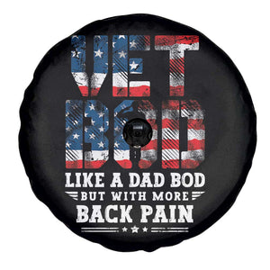 Vet Bod Spare Tire Cover Funny Military Veteran Dad Bod American Flag TS10 Print Your Wear