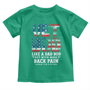 Vet Bod Toddler T Shirt Funny Military Veteran Dad Bod American Flag TS10 Irish Green Print Your Wear