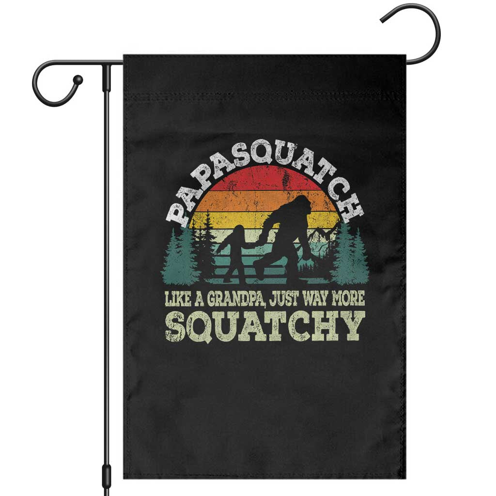 Grandpa Bigfoot Garden Flag Retro Sasquatch Funny TS10 Black Print Your Wear