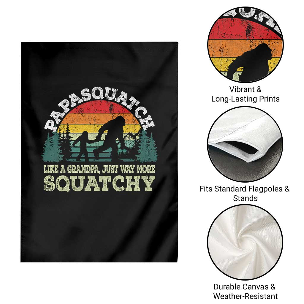 Grandpa Bigfoot Garden Flag Retro Sasquatch Funny TS10 Print Your Wear