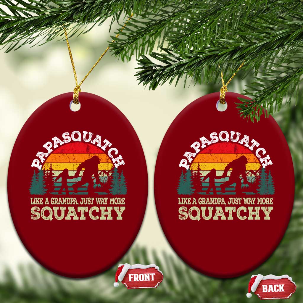 Grandpa Bigfoot Ceramic Ornament Retro Sasquatch Funny TS10 Print Your Wear