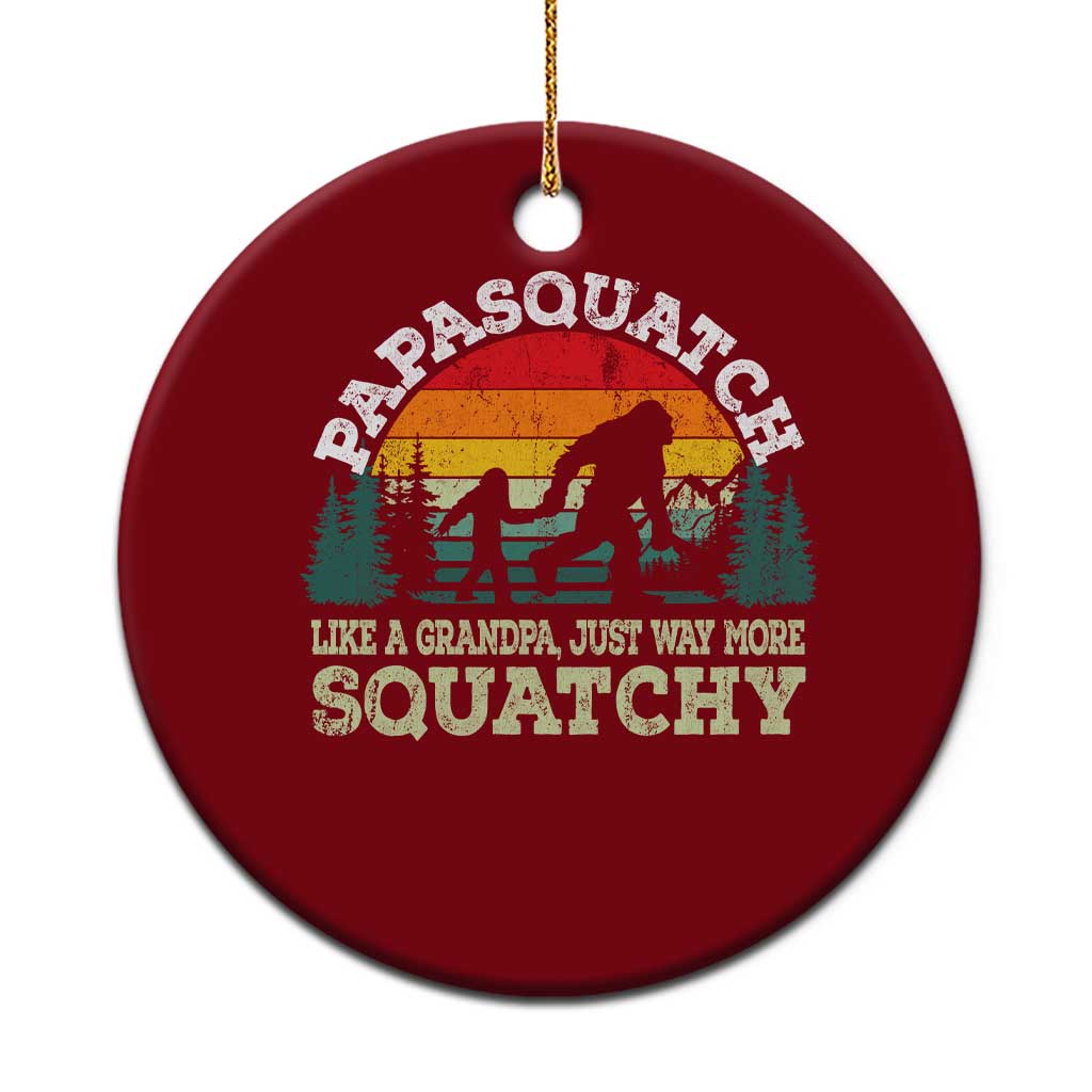Grandpa Bigfoot Ceramic Ornament Retro Sasquatch Funny TS10 1pc Red Print Your Wear