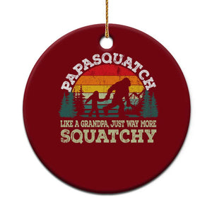 Grandpa Bigfoot Ceramic Ornament Retro Sasquatch Funny TS10 1pc Red Print Your Wear
