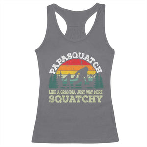 Grandpa Bigfoot Racerback Tank Top Retro Sasquatch Funny TS10 Charcoal Print Your Wear