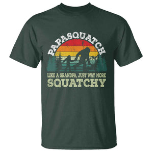 Grandpa Bigfoot T Shirt Retro Sasquatch Funny TS10 Dark Forest Green Print Your Wear