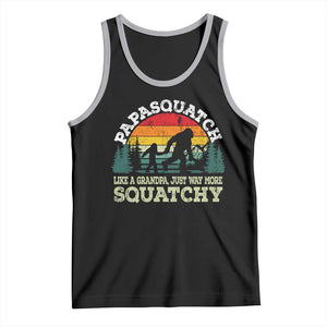 Grandpa Bigfoot Tank Top Retro Sasquatch Funny TS10 Black Athletic Heather Print Your Wear