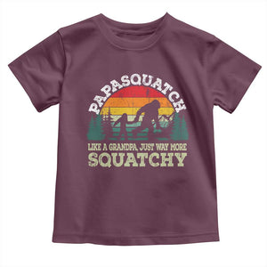 Grandpa Bigfoot Toddler T Shirt Retro Sasquatch Funny TS10 Maroon Print Your Wear