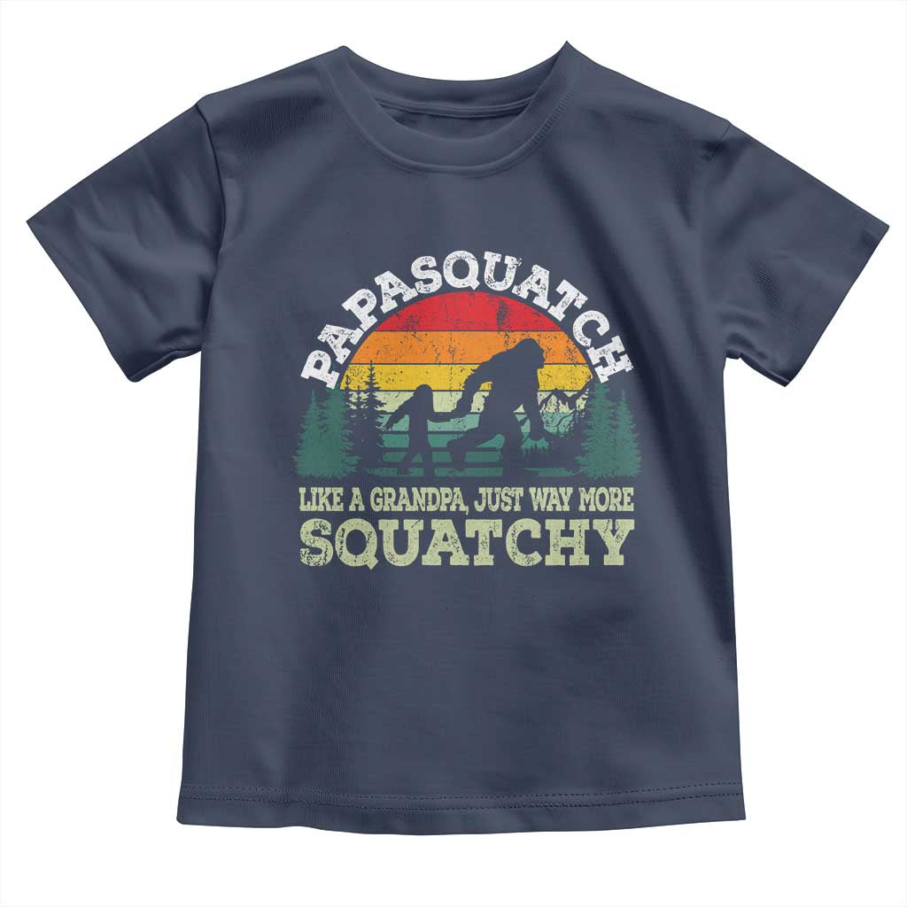 Grandpa Bigfoot Toddler T Shirt Retro Sasquatch Funny TS10 Navy Print Your Wear
