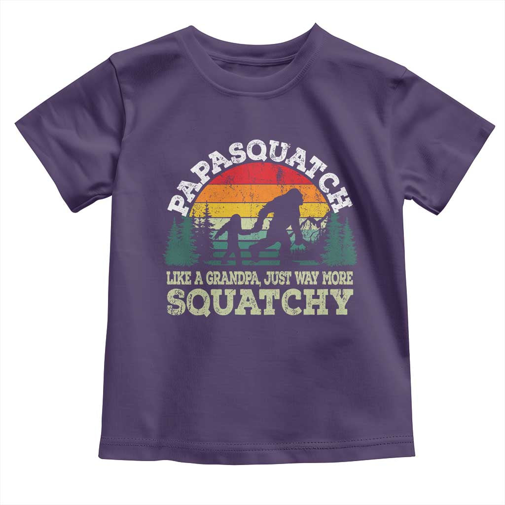 Grandpa Bigfoot Toddler T Shirt Retro Sasquatch Funny TS10 Purple Print Your Wear