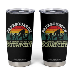 Grandpa Bigfoot Tumbler Cup Retro Sasquatch Funny TS10 Black Print Your Wear