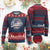 Grumpa Like Regular Grandpa Only Grumpier Knit Sweatshirt Funny Grandfather Grandpa American Flag TS10 Burgundy Print Your Wear