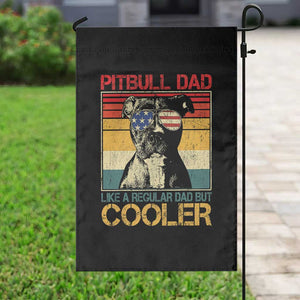 Vintage Pitbull Dad Garden Flag Like A Regular Dad But Cooler TS10 Print Your Wear