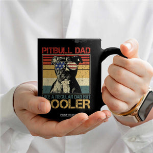 Vintage Pitbull Dad Coffee Mug Like A Regular Dad But Cooler TS10 Print Your Wear
