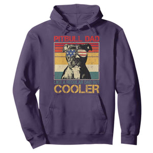 Vintage Pitbull Dad Hoodie Like A Regular Dad But Cooler TS10 Purple Print Your Wear