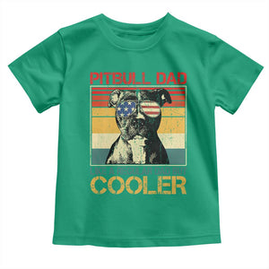 Vintage Pitbull Dad Toddler T Shirt Like A Regular Dad But Cooler TS10 Irish Green Print Your Wear
