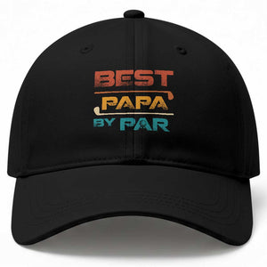 Golf Dad Baseball Cap Best Papa By Par Golfing Golfer Funny Fathers Day Gifts