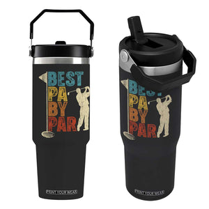 Golf Gifts for Dad Flip Straw Tumbler Retro Best Pa By Par Fathers Day TS10 One Size: 30 oz Black Print Your Wear