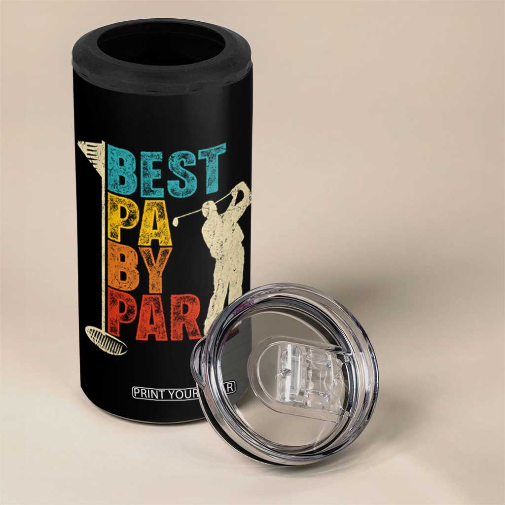 Golf Gifts for Dad 4 in 1 Can Cooler Tumbler Retro Best Pa By Par Fathers Day TS10 Print Your Wear