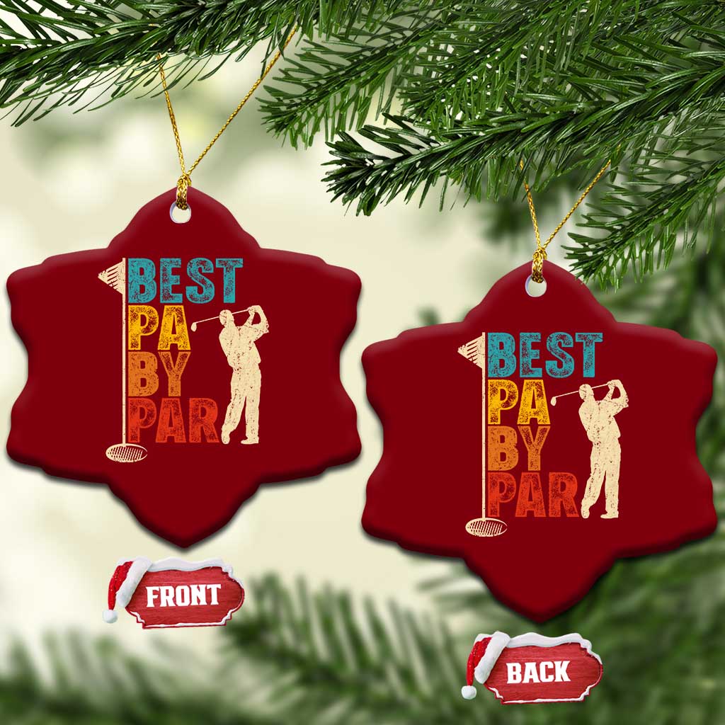 Golf Gifts for Dad Ceramic Ornament Retro Best Pa By Par Fathers Day TS10 Print Your Wear