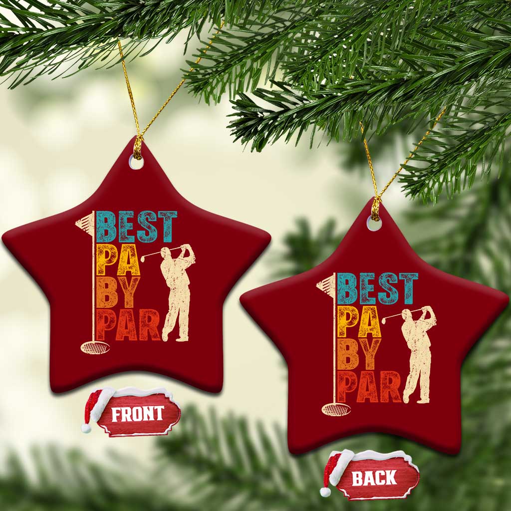 Golf Gifts for Dad Ceramic Ornament Retro Best Pa By Par Fathers Day TS10 Print Your Wear
