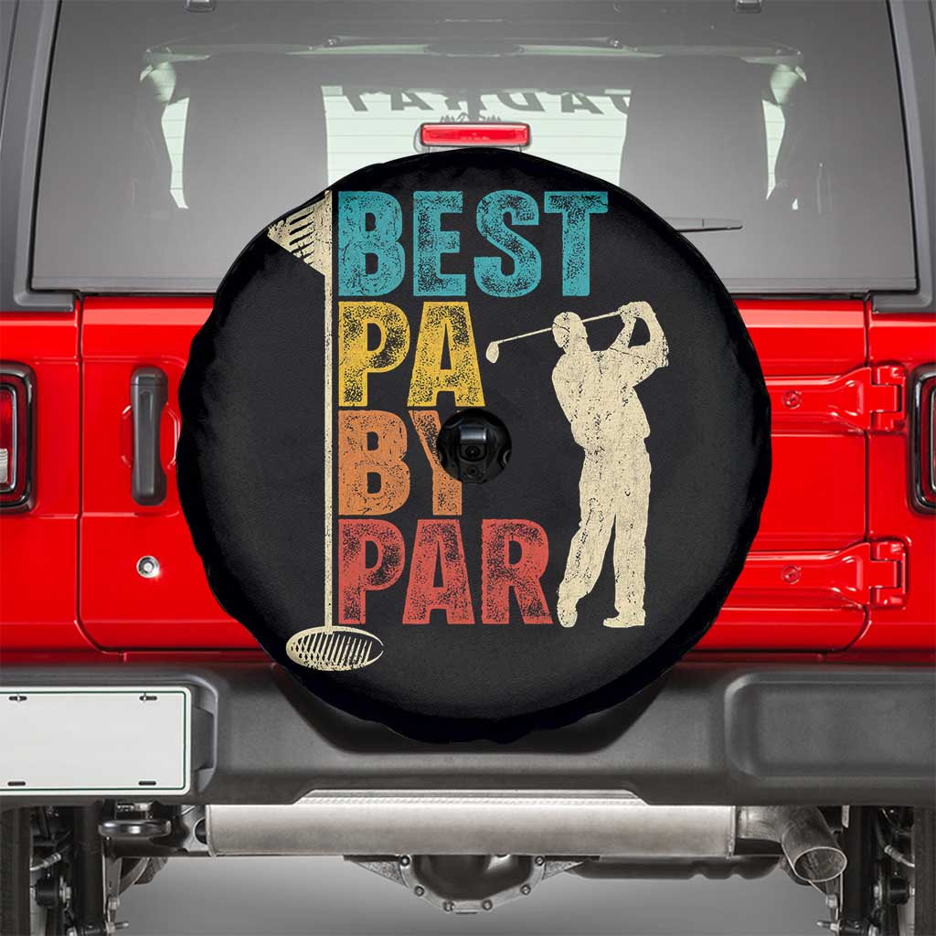 Golf Gifts for Dad Spare Tire Cover Retro Best Pa By Par Fathers Day TS10 Black Print Your Wear