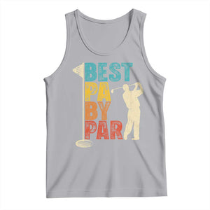 Golf Gifts for Dad Tank Top Retro Best Pa By Par Fathers Day TS10 Athletic Heather Print Your Wear