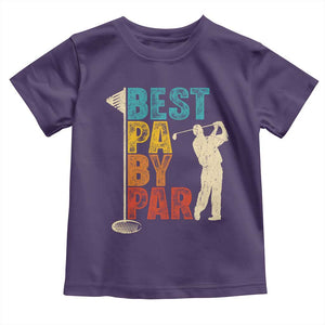 Golf Gifts for Dad Toddler T Shirt Retro Best Pa By Par Fathers Day TS10 Purple Print Your Wear