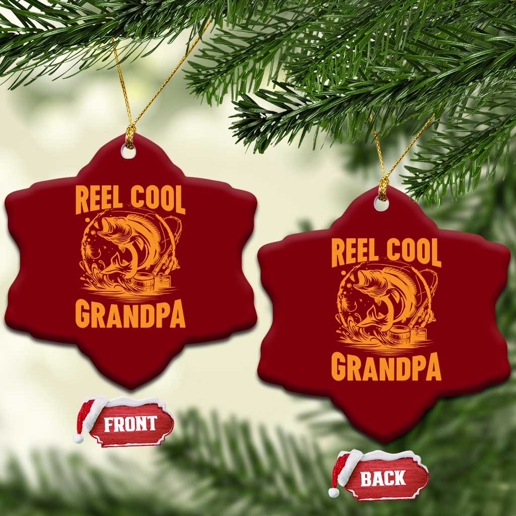 Funny Fishing Vintage Reel Cool Grandpa Ceramic Ornament TS10 Print Your Wear