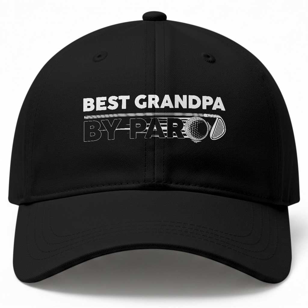 Golf Grandpa Baseball Cap Best Grandpa By Par Golfing Golfer Funny Fathers Day Gifts TS10 Print Your Wear