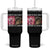 Meme Cat Tumbler With Handle Born To Dilly Dally Forced To Lock In Funny Saying Cats - Print Your Wear
