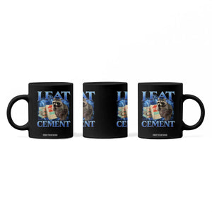 I Eat Cement Coffee Mug Cursed Raccoon Funny Oddly Dank Meme Gen Z TS10 Print Your Wear