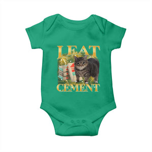 I Eat Cement Cat Meme Baby Onesie Funny Internet Memes Bootleg Cursed Cat Lovers TS10 Irish Green Print Your Wear