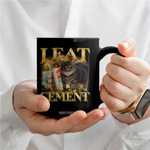 I Eat Cement Cat Meme Coffee Mug Funny Internet Memes Bootleg Cursed Cat Lovers TS10 Print Your Wear