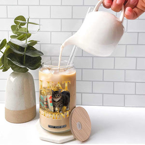 I Eat Cement Cat Meme Glass Can Funny Internet Memes Bootleg Cursed Cat Lovers TS10 Print Your Wear