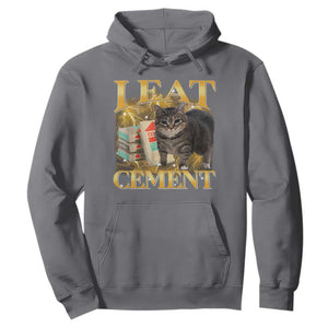 I Eat Cement Cat Meme Hoodie Funny Internet Memes Bootleg Cursed Cat Lovers TS10 Charcoal Print Your Wear