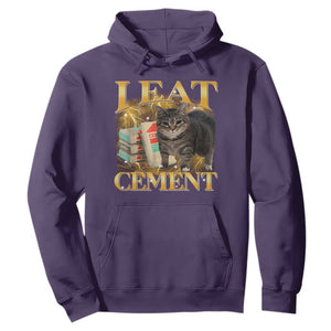 I Eat Cement Cat Meme Hoodie Funny Internet Memes Bootleg Cursed Cat Lovers TS10 Purple Print Your Wear