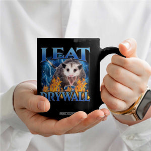 Possum Meme Coffee Mug I Eat Drywall Opossum Funny Weird Cursed Internet Memes TS10 Print Your Wear
