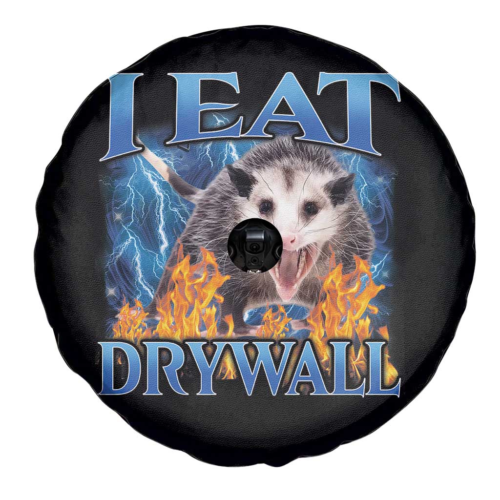 Possum Meme Spare Tire Cover I Eat Drywall Opossum Funny Weird Cursed Internet Memes TS10 Print Your Wear