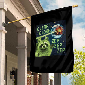 Funny Alien Raccoon Meme Garden Flag Glerp Glorp Brainrot Stupid Gift TS10 Print Your Wear